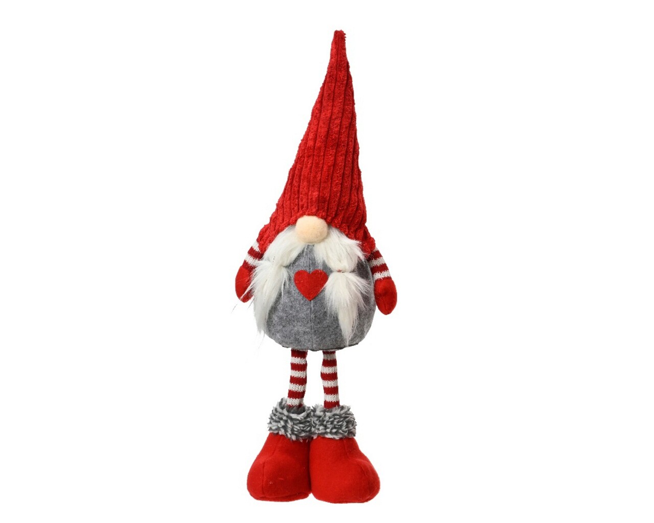 Decoratiune Gnome w red hat, Decoris, 14x12x50 cm, poliester, multicolor - imagine 3